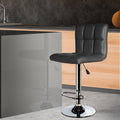 Milano Decor Stella High Back Adjustable Barstool - Black