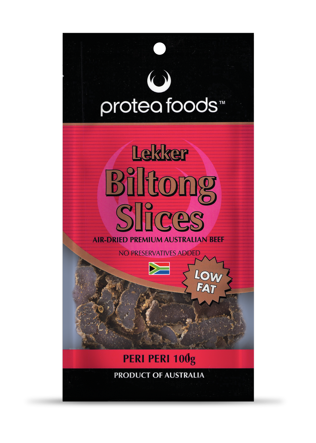 Protea Lekker Biltong Slices 100G Peri Peri