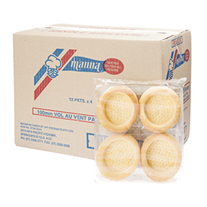 10 x Vol Au Vents 100Mm  48'S manna