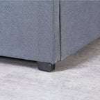 Milano Capri Luxury Gas Lift Bed With Headboard- Grey