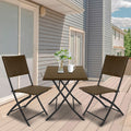 Arcadia Furniture 3 Piece Folding Rattan Coffee Set