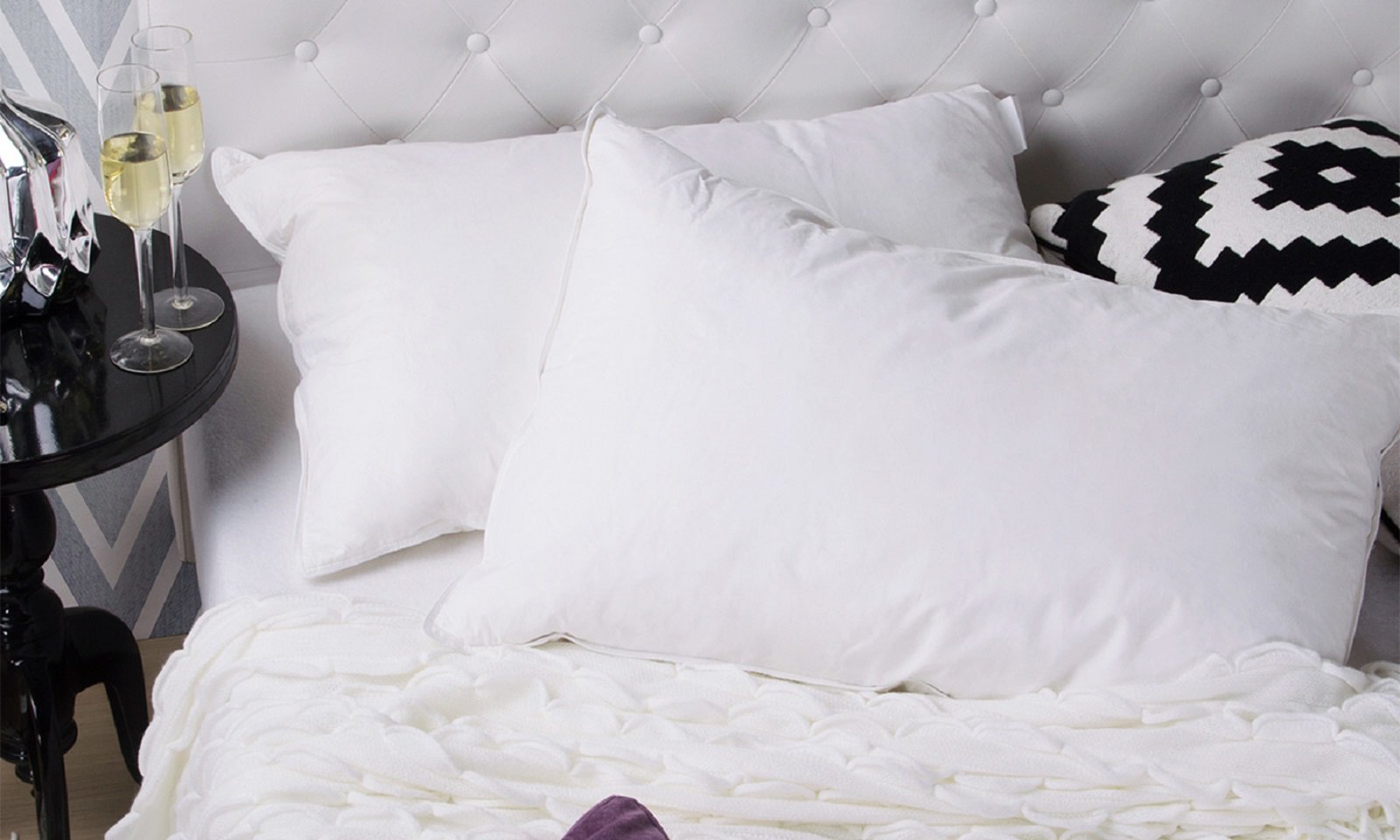 Royal Comfort Duck Feather And Down Pillows Twin Pack