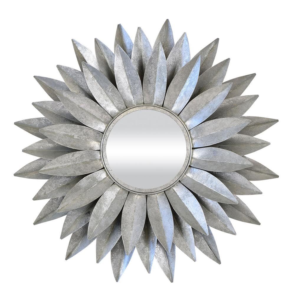 Dahlia Mirror Silver