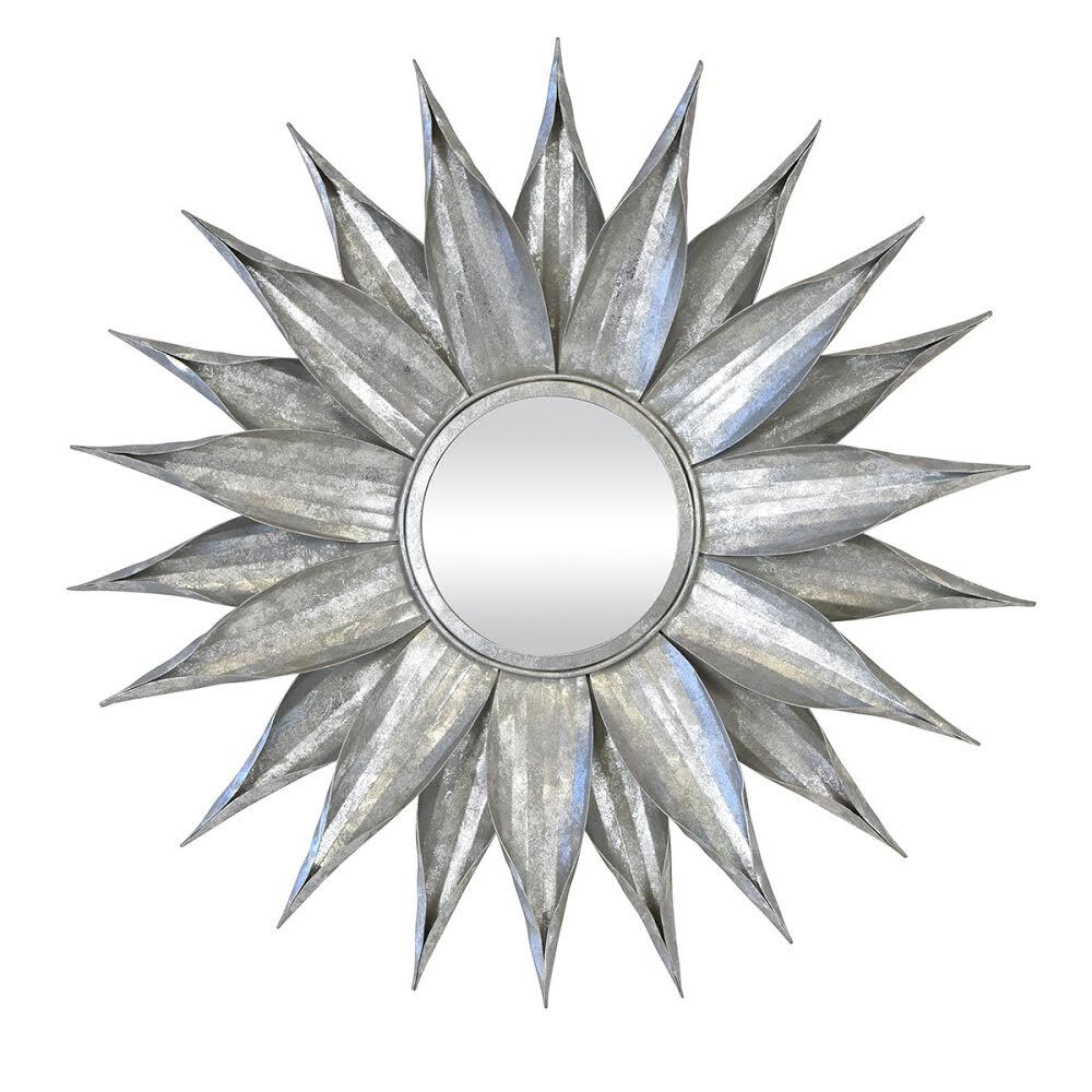 Zinnia Mirror Silver