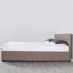 Milano Luxury Gas Lift Bed Frame With Headboard - Various Sizes And Colours