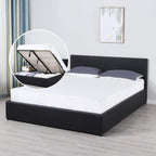 Milano Luxury Gas Lift Bed Frame With Headboard - Various Sizes And Colours