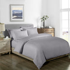 Royal Comfort 1000Tc 3 Piece Striped Blended Bamboo Quilt Cover Set - Various Colours And Sizes