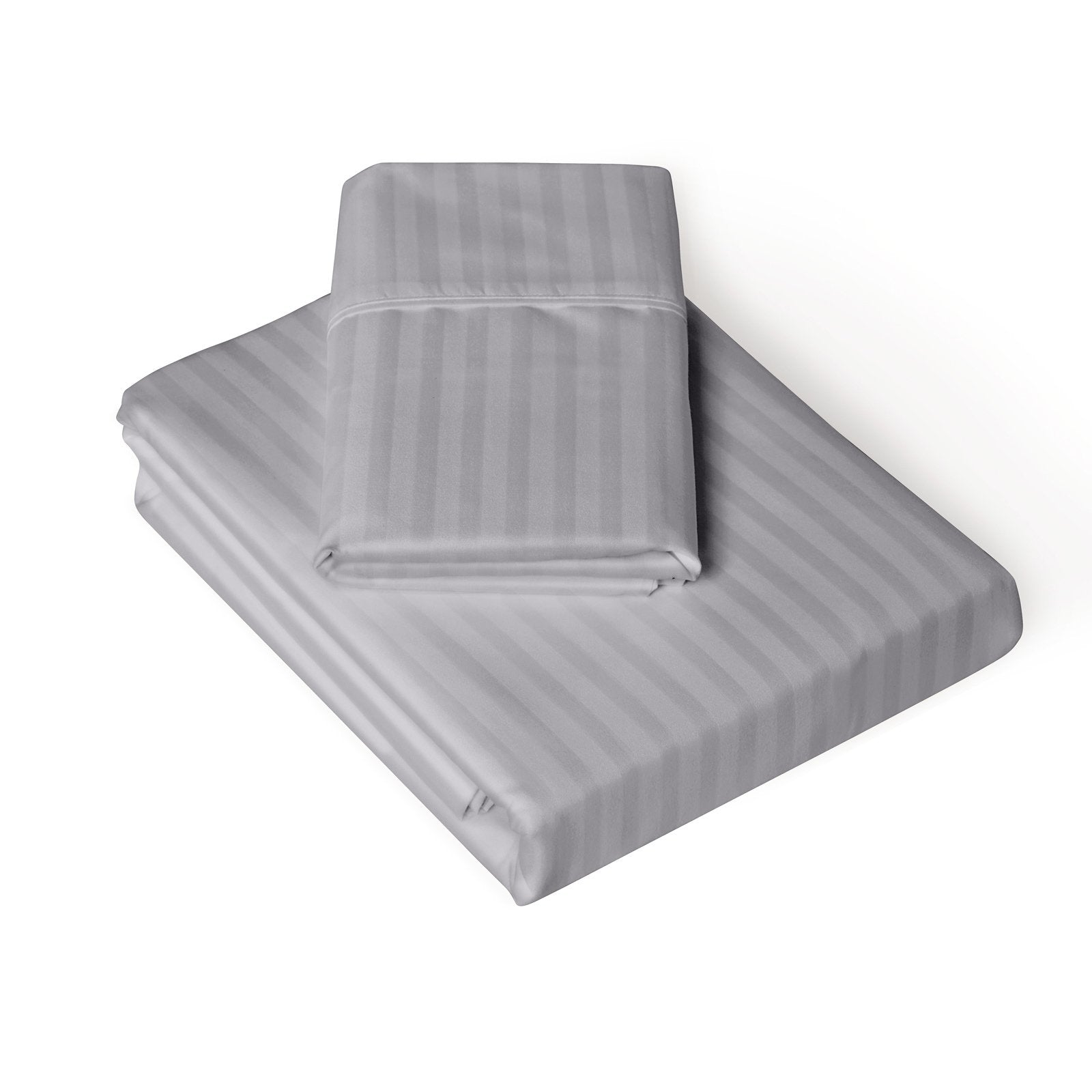 Royal Comfort 1000Tc 3 Piece Striped Blended Bamboo Quilt Cover Set - Various Colours And Sizes