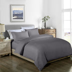 Royal Comfort 1000Tc 3 Piece Striped Blended Bamboo Quilt Cover Set - Various Colours And Sizes