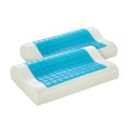 Royal Comfort Cooling Gel Contour Memory Foam Pillow - Twin Pack