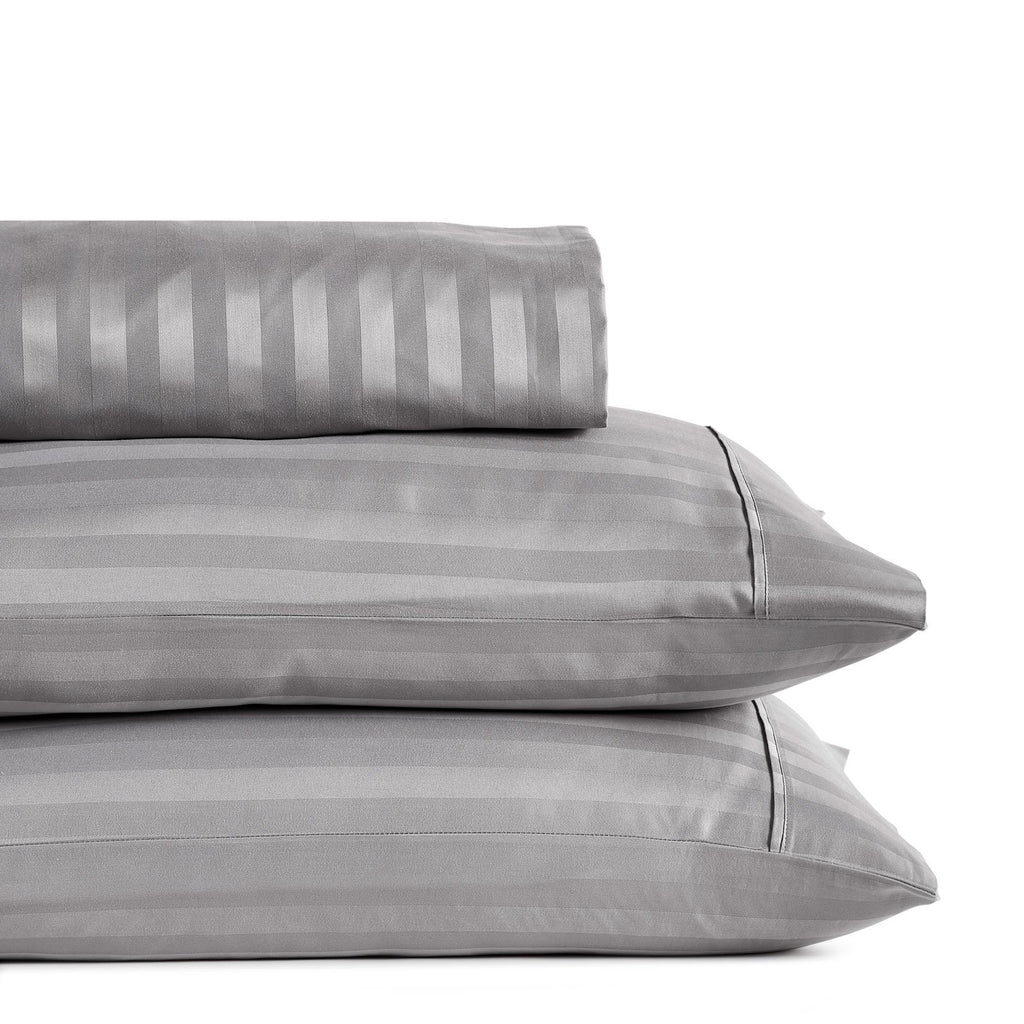 Royal Comfort Damask Stripe Cotton Blend 3-Piece Combo Sheet Set