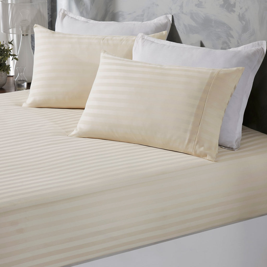 Royal Comfort Damask Stripe Cotton Blend 3-Piece Combo Sheet Set