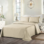 Royal Comfort 1000Tc Cooling Bamboo Blend Striped  Sheet Set - Various Sizes And Colours