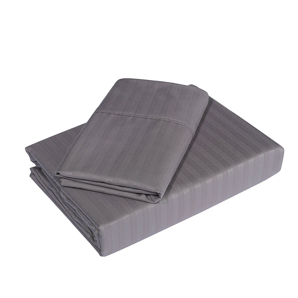 Royal Comfort 1000Tc Cooling Bamboo Blend Striped  Sheet Set - Various Sizes And Colours