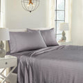 Royal Comfort 1000Tc Cooling Bamboo Blend Striped  Sheet Set - Various Sizes And Colours