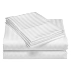 Royal Comfort 1200 Thread Count Damask Stripe Cotton Blend Sheet Set  - Various Colours And Sizes