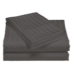 Royal Comfort 1200 Thread Count Damask Stripe Cotton Blend Sheet Set  - Various Colours And Sizes