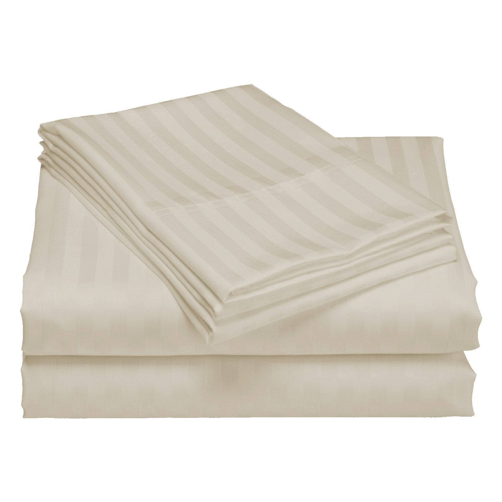Royal Comfort 1200 Thread Count Damask Stripe Cotton Blend Sheet Set  - Various Colours And Sizes