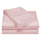 Royal Comfort 1200 Thread Count Damask Stripe Cotton Blend Sheet Set  - Various Colours And Sizes