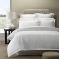 Royal Comfort 1200 Thread Count Damask Stripe Quilt Cover Set - Various Sizes And Colours