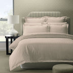 Royal Comfort 1200 Thread Count Damask Stripe Quilt Cover Set - Various Sizes And Colours