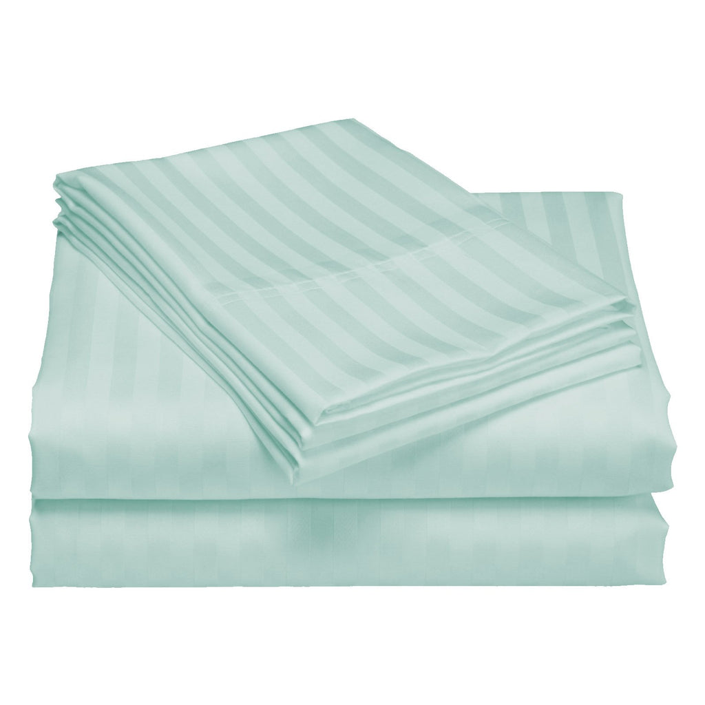 Royal Comfort 1200 Thread Count Damask Stripe Quilt Cover Set - Various Sizes And Colours