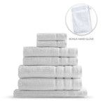 Royal Comfort Eden 600Gsm 8-Piece Towel Pack - Various Colours