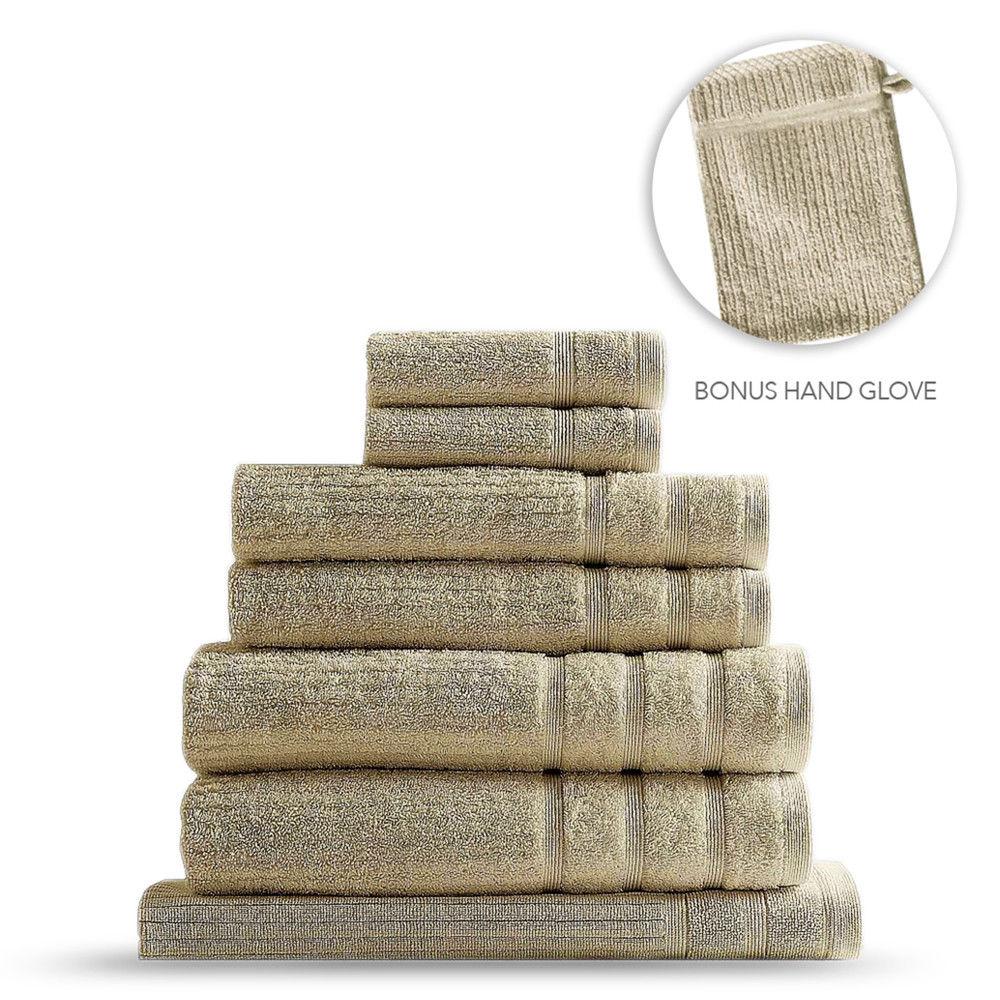Royal Comfort Eden 600Gsm 8-Piece Towel Pack - Various Colours