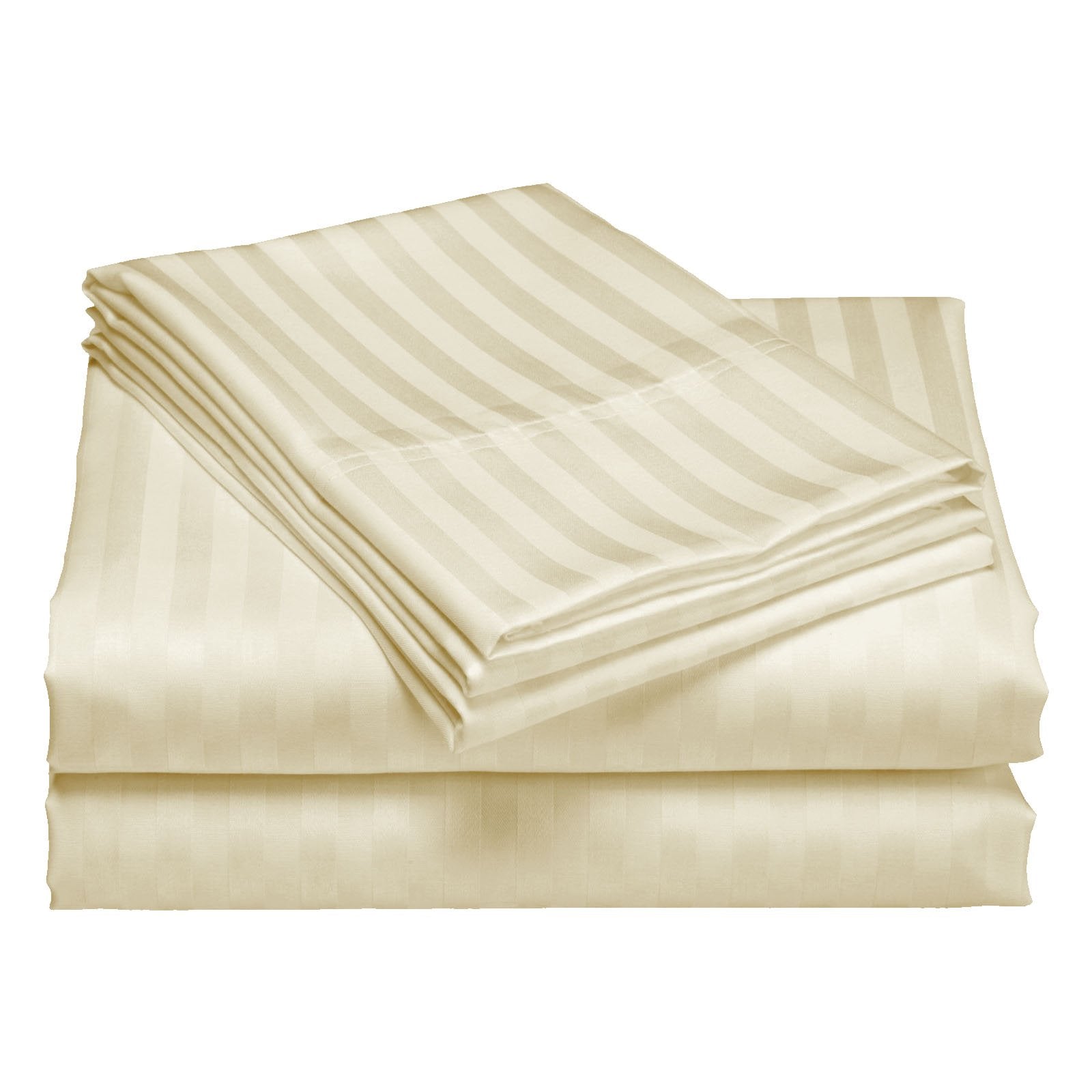 Royal Comfort 1200 Thread Count Damask Stripe Cotton Blend Sheet Set  - Various Colours And Sizes