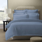 Royal Comfort 1200 Thread Count Damask Stripe Quilt Cover Set - Various Sizes And Colours
