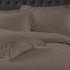 Royal Comfort 1200 Thread Count Damask Stripe Quilt Cover Set - Various Sizes And Colours