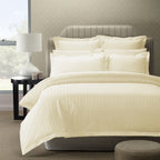 Royal Comfort 1200 Thread Count Damask Stripe Quilt Cover Set - Various Sizes And Colours