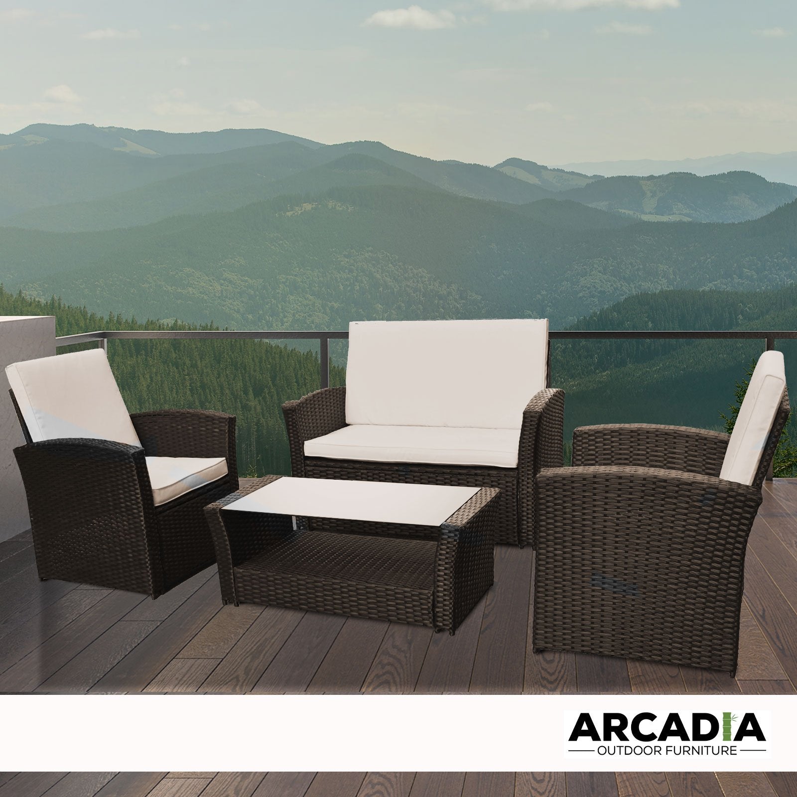 Arcadia Furniture 4 Piece Sofa Set