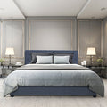 Milano Capri Luxury Gas Lift Bed With Headboard - Charcoal
