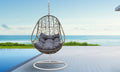 Arcadia Furniture Rocking Egg Chair - Oatmeal And Grey