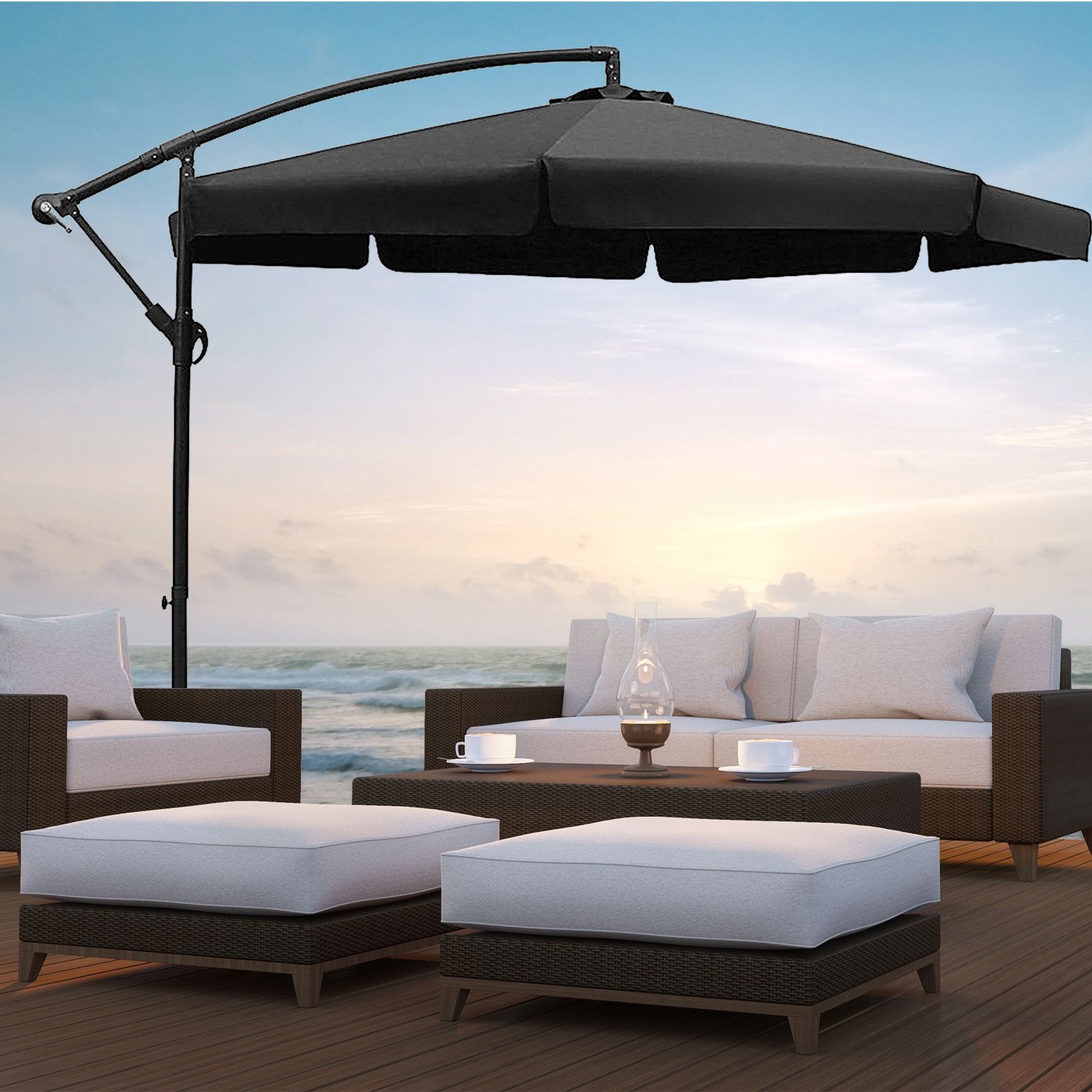 Arcadia Furniture Garden Umbrella - Grey