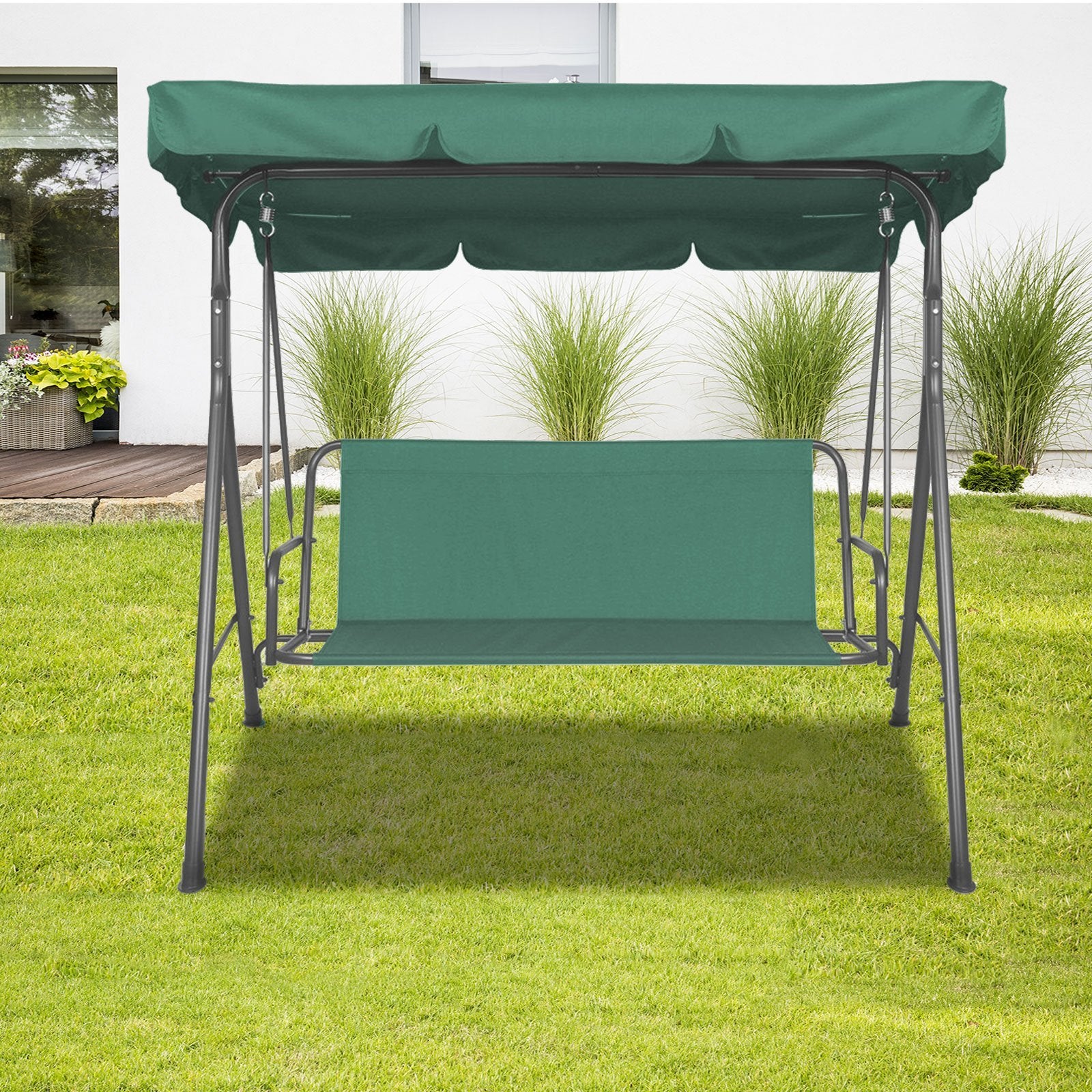 Milano Outdoor Steel Swing Chair - Various Colours