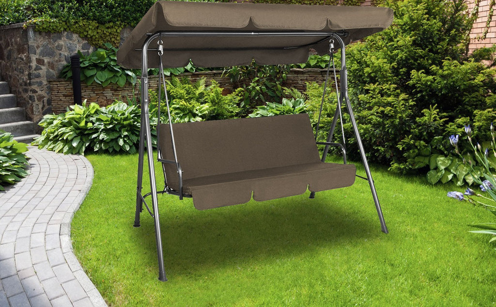 Milano Outdoor Steel Swing Chair - Various Colours