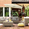 Milano 2.2 Metre Square Outdoor Cantilever Umbrella - Various Colours