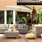 Milano 2.2 Metre Square Outdoor Cantilever Umbrella - Various Colours