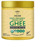 250ml Ghee Butter Organic Grass Fed, Organic Butter Ghee, 250g 100% Organic Grass Fed Ghee USDA MILKIO 250 ML
