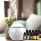 10 X 10Ml Bottles Of Essential Oils + Free Mini Diffuser