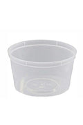 Containers Round 50 X 440Ml Plastic Microwavable With Lids