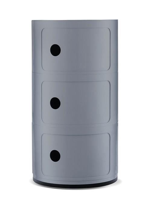 Retro Style Storage Drawer - Silver