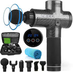 Meco 20 Speed Led Touch Screen Muscle Massage Gun Massager Booster Percussion 2500Mah+Carry Bag Au Plug