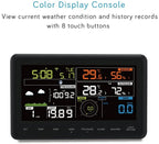 Ecowitt Wh2910C Wi-Fi Weather Station Color Display With Wireless Outdoor Solar Powered 7-In-1 Weather Sensor Home Weather Forecast Station