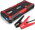 Gooloo Upgraded 2000A Peak Supersafe Car Jump Starter With Usb Quick Charge 3.0 (Up To 10L Gas Or 7L Diesel Engine) 12V Auto Battery Booster Power Pack Type-C Portable Phone Charger