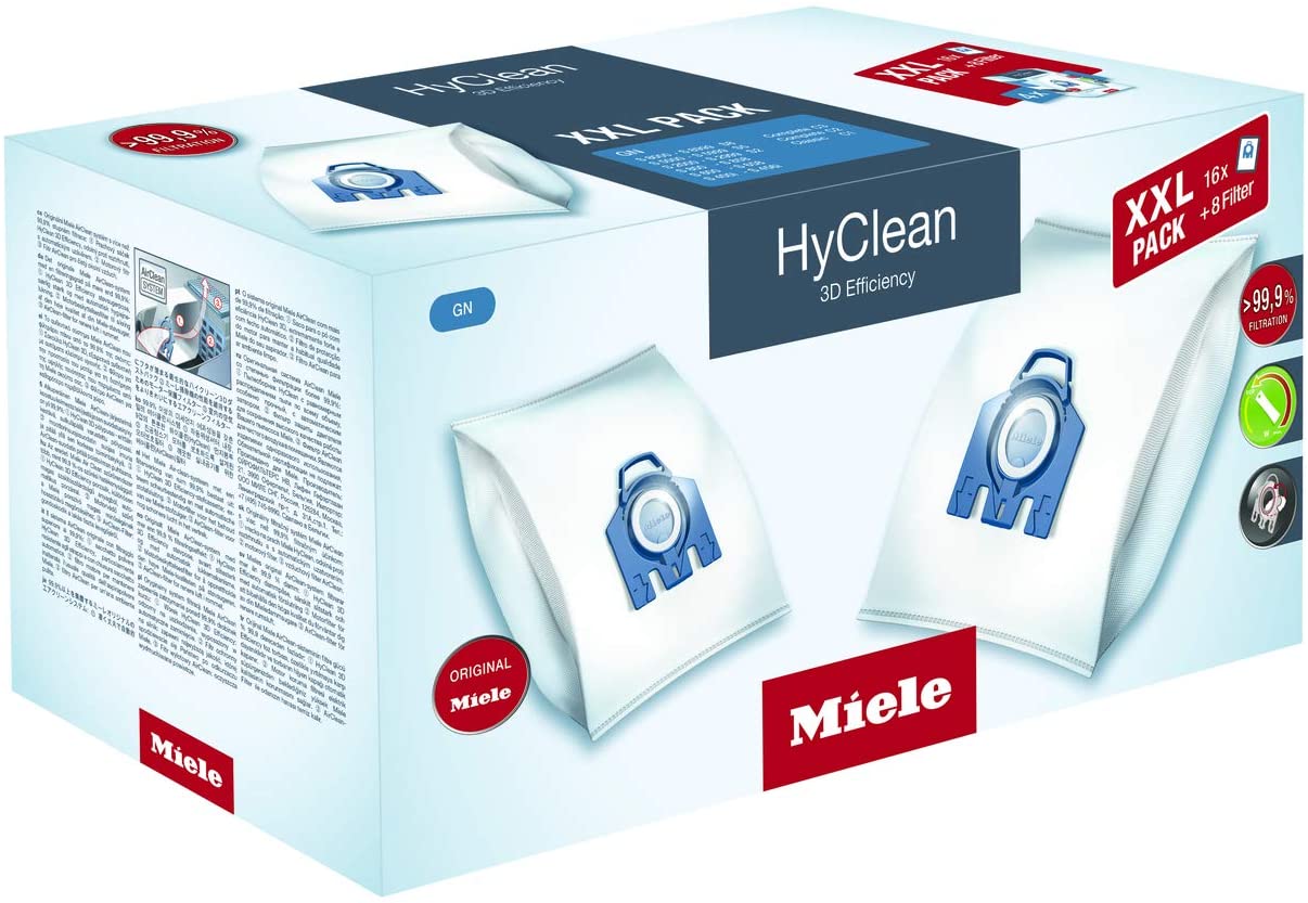 Miele Xxl Pack Hyclean 3D Gn Efficiency Dustbags Pack Of 16