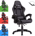 Advwin Gaming Chair Racing Style, Ergonomic Design Reclining Executive Computer Office Chair, Relieve Fatigue (Black)