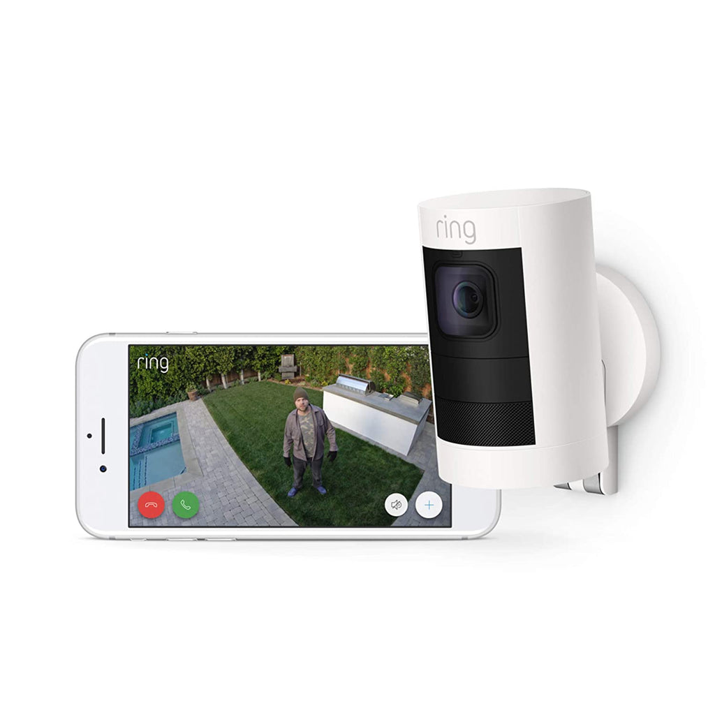 Ring Stick Up Cam Battery (2Nd Gen) | Hd Security Camera With Two- Way Talk, Night Vision, White, Works With Alexa